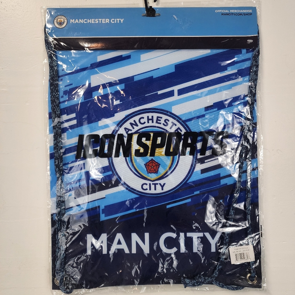 Manchester City Bag Official Drawstring Gym Soccer Cinch Bag One Size MC55CS-LB
